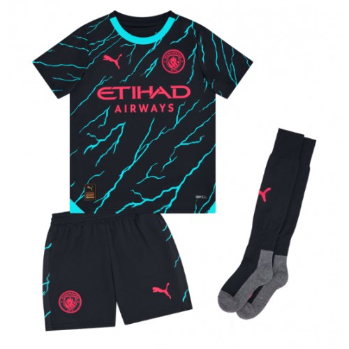 Maillot de foot Manchester City Kyle Walker #2 Troisième enfant 2023-24 Manches Courte (+ pantalon court)